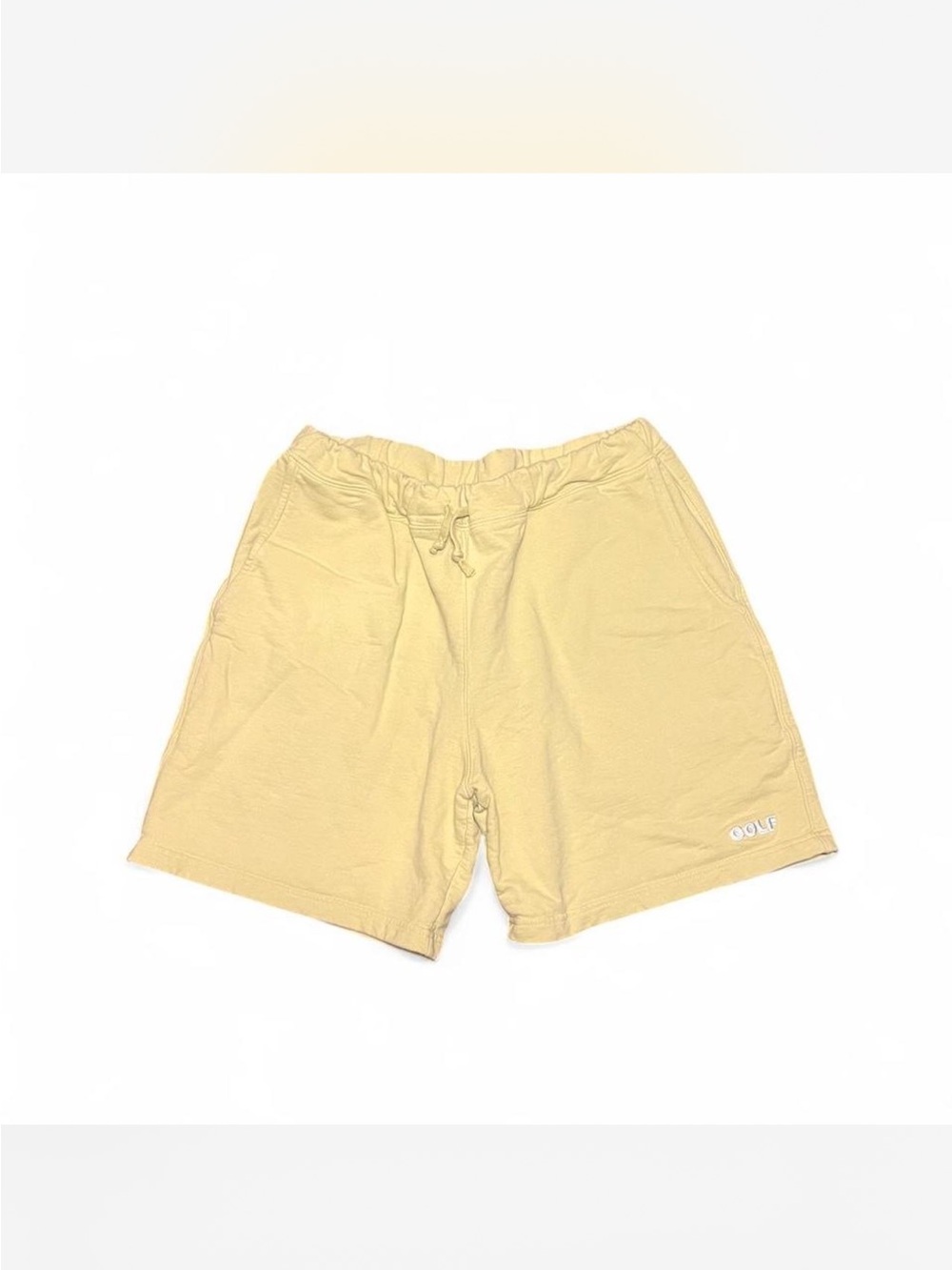 GOLF Wang Light Yellow Relaxed Mens Sweat Shorts
